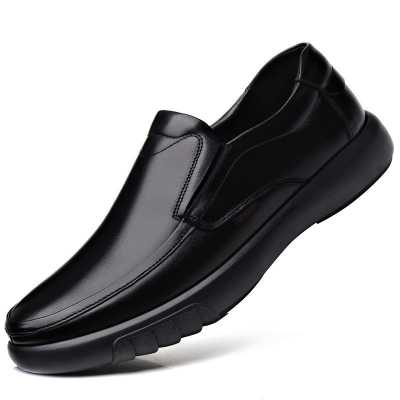 2021 Men's Genuine Leather Shoes 38 47 Head Leather Soft Anti slip Rubber Loafers Shoes Man Casual Real Leather Shoes