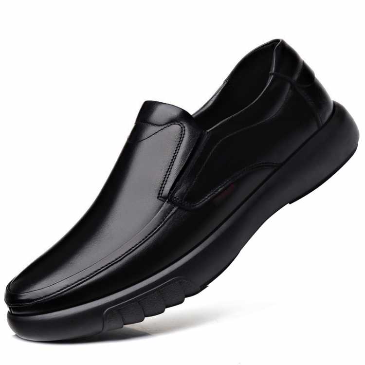 2021 Men's Genuine Leather Shoes 38 47 Head Leather Soft Anti slip Rubber Loafers Shoes Man Casual Real Leather Shoes