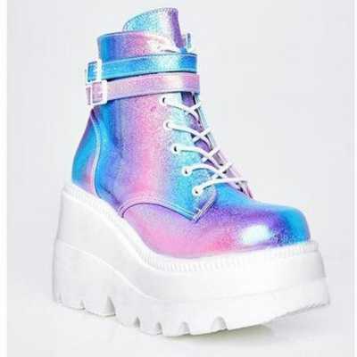 Luxury brand platform boots ladies designer autumn shoes new arrival Multi Colors聽female booties
