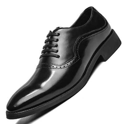Men Formal Dress Shoes Business Luxury Derby Shoes Men Breathable Leather Shoes Male Office Party Wedding Shoes Zapatos Hombre
