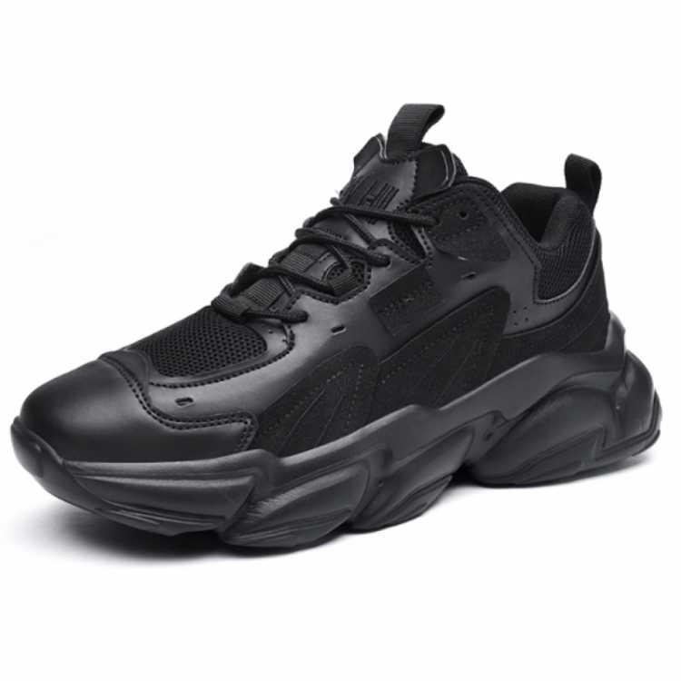 Casual Thick Bottom Male Sneakers Mesh Breathable Comfortable Men Sports Shoes Soft Wear Resistant Heighten Footwear Size 39 46