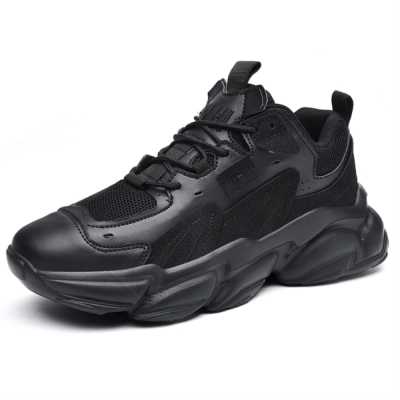 Casual Thick Bottom Male Sneakers Mesh Breathable Comfortable Men Sports Shoes Soft Wear Resistant Heighten Footwear Size 39 46
