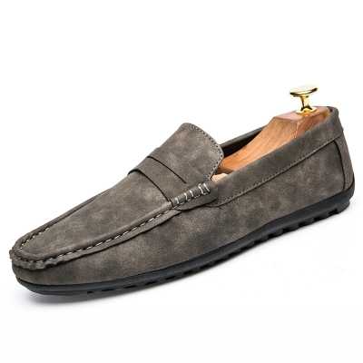 Spring Summer Mens Loafers Plus Size Lightweight Comfortable Flat Casual Shoes Men Breathable Slip on Soft Leather Driving Shoes