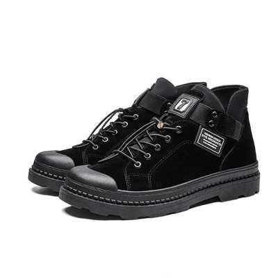 Martin Booties Autumn New Retro Youth Trend Leather Boots Mens Boots Chelsea Fashion Shoes Waterproof Leather Boots Man 232