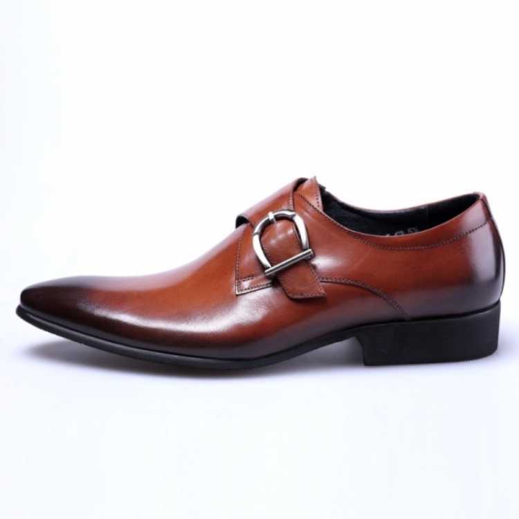 2021 Luxury Men Shoes Patnet Leather Monk Strap Oxford Shoes for Men Wedding Business Formal Suit Mens Dress Shoes Black Brown
